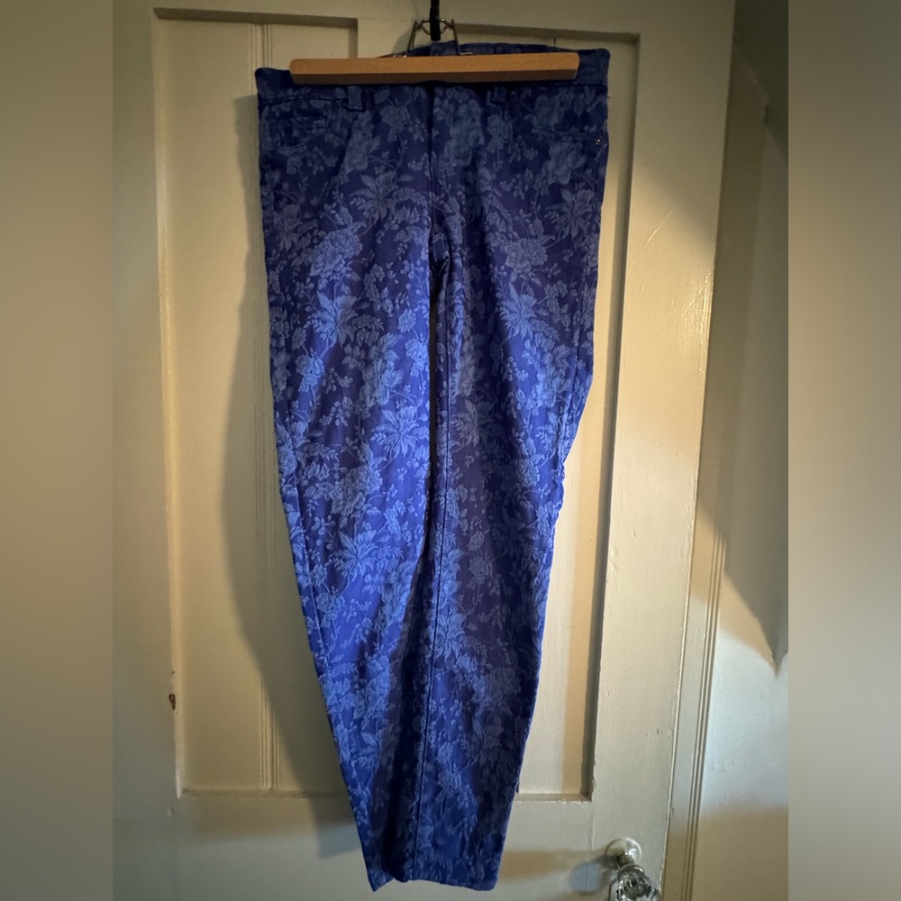 Lauren Conrad Blue Floral Jeans